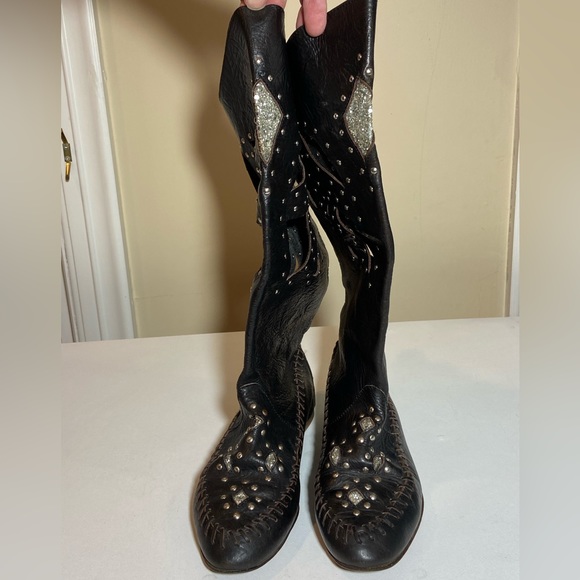 Authentic Cher Owned Italian Leather Boots Custom Cert Authenticity OfferWelcome - Picture 14 of 14